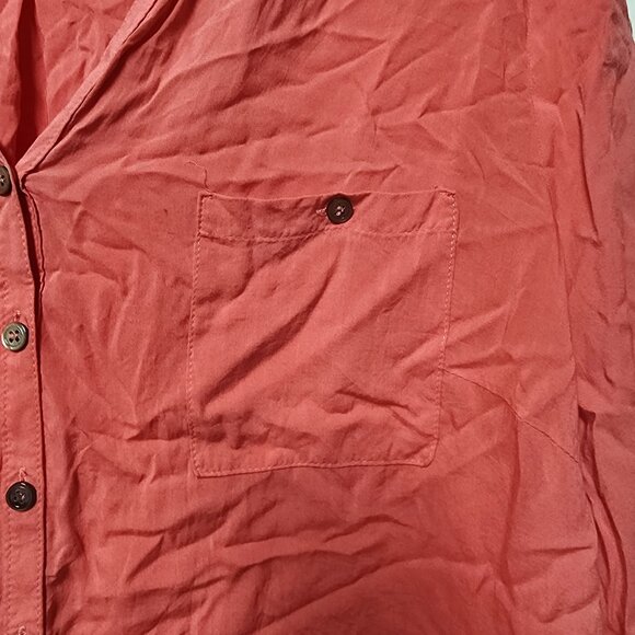 Basler coral VIscose Long sleeve Button up Blouse - Picture 3 of 6